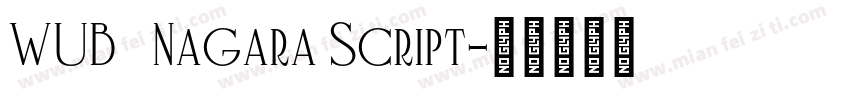 WUB   Nagara Script字体转换